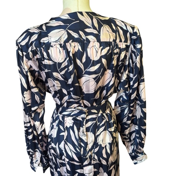 Vintage 90's Evan Picone  Navy Blue and Pink Floral skirt Set - Large - Picture 10 of 11